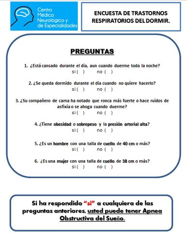 RONQUIDO Y APNEA DEL SUEÑO